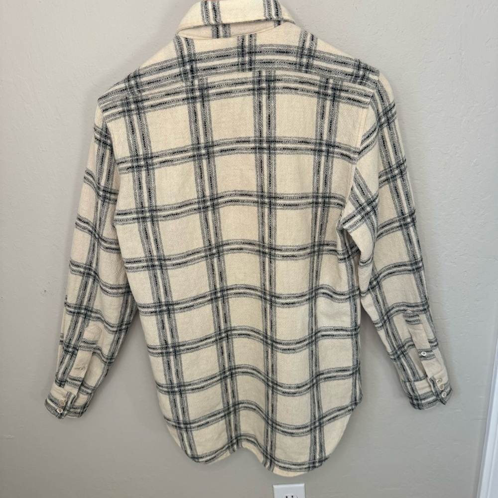 Rare LEVI'S Vintage Clothing Longhorn Shirt 100% Wool Made In Italy Plaid Small - Picture 12 of 16